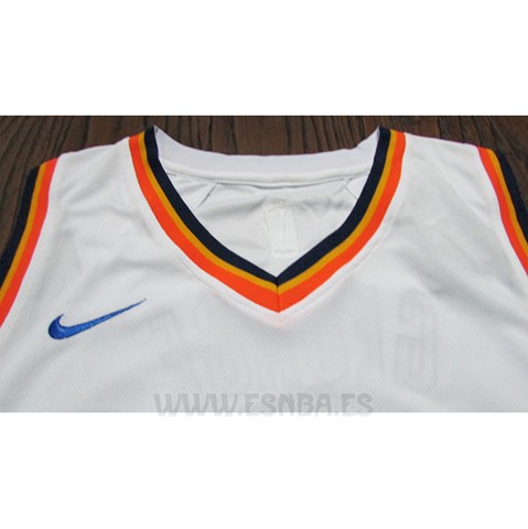 Camiseta Oklahoma City Thunder Paul George #13 2017-18 Blanco